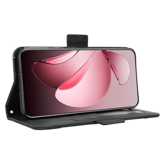 Flip case for Oppo Reno 13 Pro, Card Slot, black