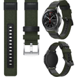 Canvas+Leather strap 20mm - Army Green