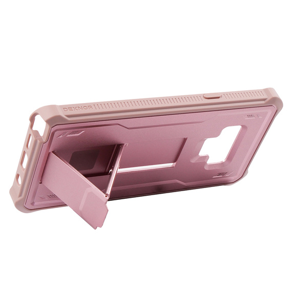 Armored case for Samsung Galaxy Note 9, Dexnor Full Body, pink rose gold