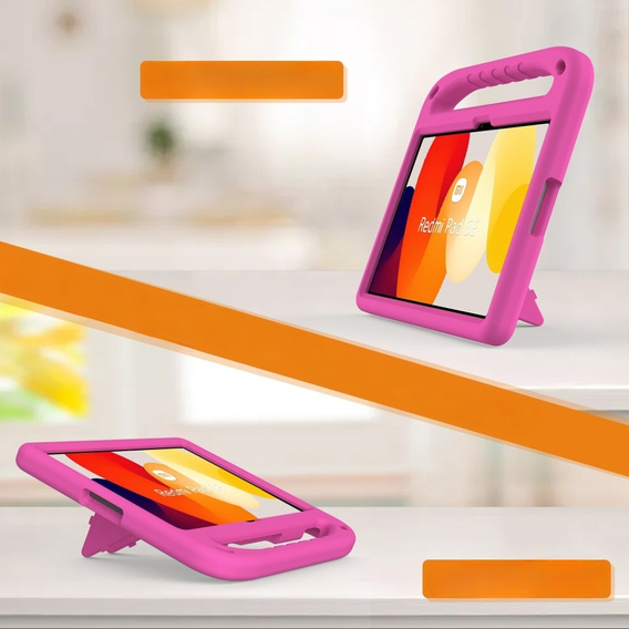 Children's Case for Xiaomi Redmi Pad SE 11", Children's Case with Handle, pink