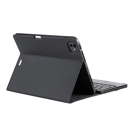 Case + keyboard Apple iPad Pro 11" 5 gen. 2024, Dux Ducis TouchPad Leather Pen Slot, black