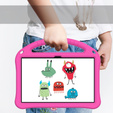 Children's case for T Tablet 5G, with handle, pink