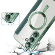 Flip case for Samsung Galaxy A36, RFID Wallet MagSafe CamShield, green