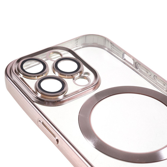 Case for iPhone 14 Pro, Electro MagSafe, pink + Screen Glass