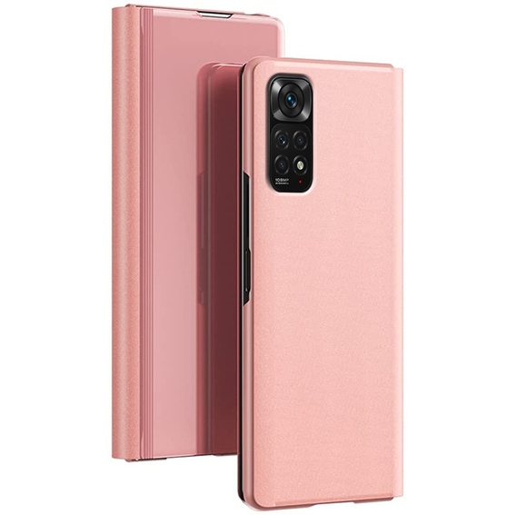 Case for Xiaomi Redmi Note 11 / 11S, Clear View, pink rose gold