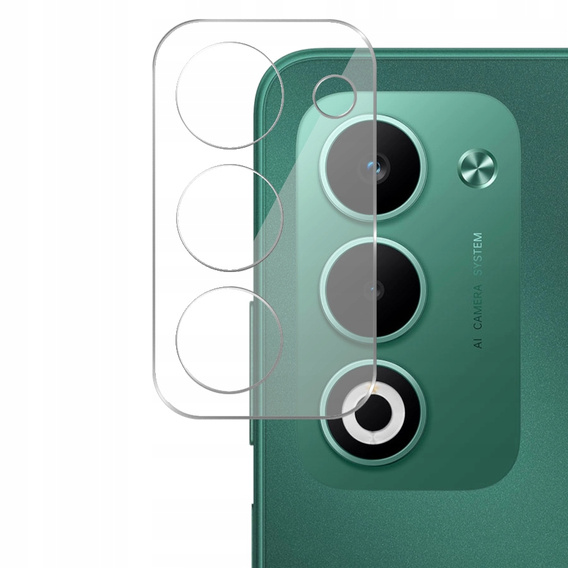 2x ERBORD Camera Tempered Glass for Realme 12 Pro / 12 Pro+, Transparent