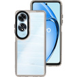 Case for Oppo A60, Fusion Hybrid, transparent / black