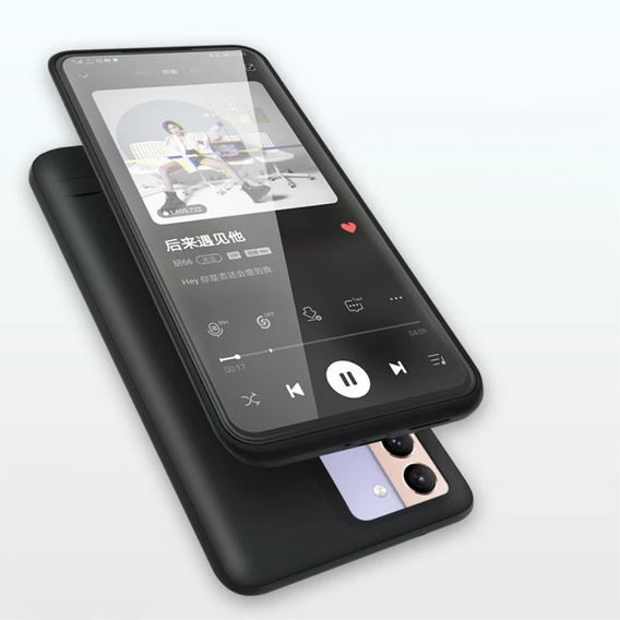 Case with 4800mAh Battery for Samsung Galaxy S21, black