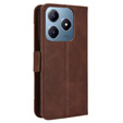 Flip case for Realme C61, Card Slot, brown