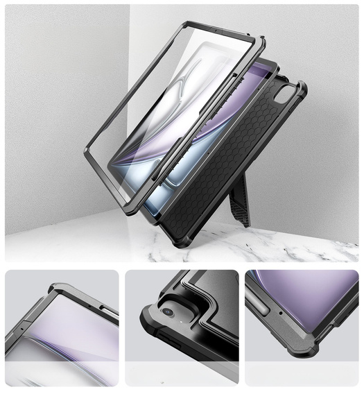 Armored case for iPad Air 13" 2025/2024 (7/6 gen.), Dexnor Full Body, black