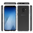 Case for Samsung Galaxy A8 2018, Fusion Hybrid, transparent