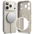 Ringke case for iPhone 17 Pro Max, Silicone Magnetic MagSafe, Stone