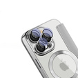 Flip case for iPhone 16 Pro, RFID Wallet MagSafe CamShield, silver