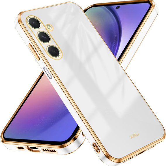 Case for Samsung Galaxy A54 5G, Glamour CamShield, white