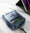 Armored case for Samsung Galaxy Z Flip 4 5G, Dexnor Clip Holder, navy blue