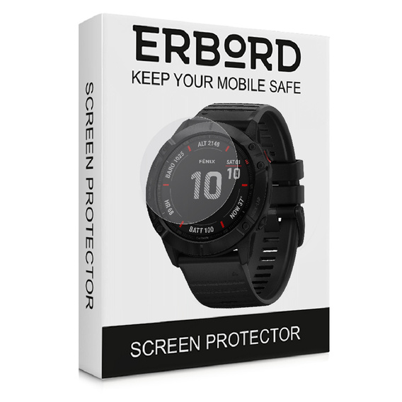3x ERBORD hydrogel film for Garmin Fenix 6X/6X Pro