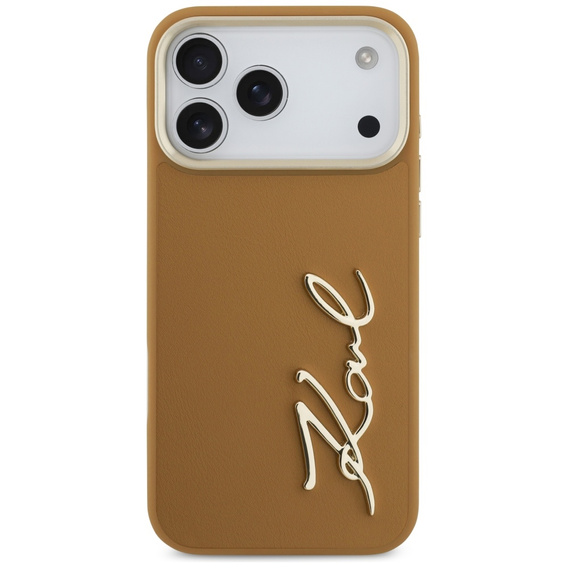 Karl Lagerfeld Karl Script Logo case – with metal buttons for iPhone 17 Pro Max