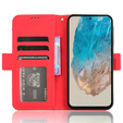 Flip case for Samsung Galaxy M35, Card Slot, red