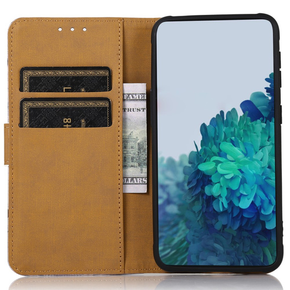 Flip case for Motorola Moto E13, Wallet Tree, blue