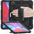 Armored Case for iPad Pro 12.9 2022 / 2021 / 2020 / 2018, protective 360 with stylus slot, black