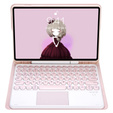 Case + keyboard Samsung Galaxy Tab S6 Lite 2020 P610/P615 / S6 Lite 2022 10.4, Touchpad Pen Slot, pink rose gold