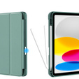 Case for iPad 10.9 2022 10 Gen, Smart Pencil, with space for stylus, green