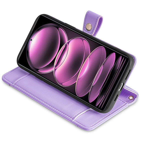 Flip case for Xiaomi 13T / 13T Pro / Redmi K60 Ultra, Wallet Zipper Pocket, purple