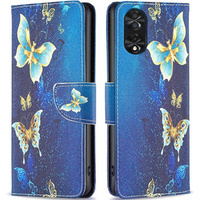 Flip case for TCL 40 NxtPaper, Wallet, Butterflies blue