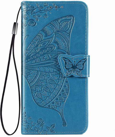 Flip case for Oppo A60, Butterfly, blue