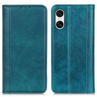 Flip case for Sony Xperia 10 VI, Split Leather, green