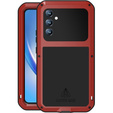 Love Mei Case for Samsung Galaxy A34 5G, armored with glass, red