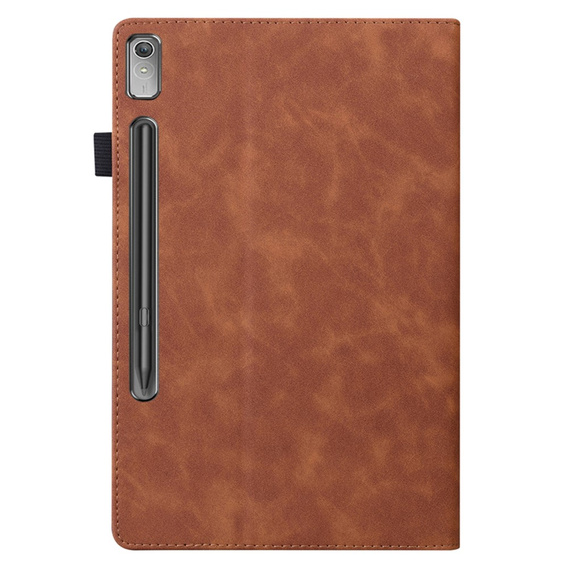 Case for Lenovo Tab P11 Pro Gen 2 TB132FU TB132XU 11.2", Classic, with space for stylus, brown