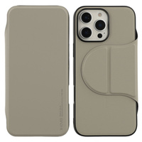 X-LEVEL Case for iPhone 16 Pro, Magnetic Card Holder, grey