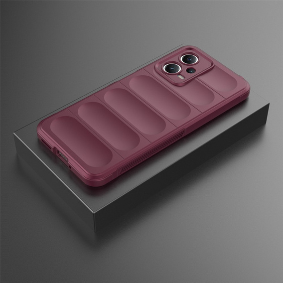 Case for Xiaomi Redmi Note 12 5G / POCO X5 5G, Gaming Shockproof, maroon