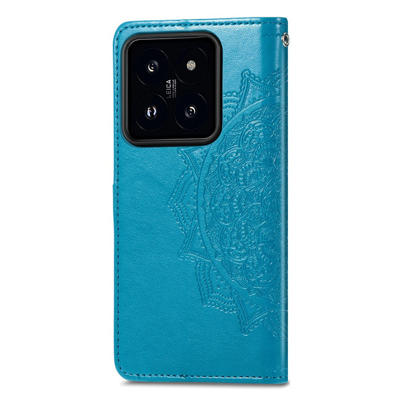 Flip case for Xiaomi 14T, Mandala, blue