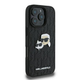 Karl Lagerfeld Hardcase Monogram Karl & Choupette Head Pin Case for iPhone 16 Pro