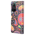 Flip case for Xiaomi Redmi Note 12S, Wallet, colorful jellyfish, black