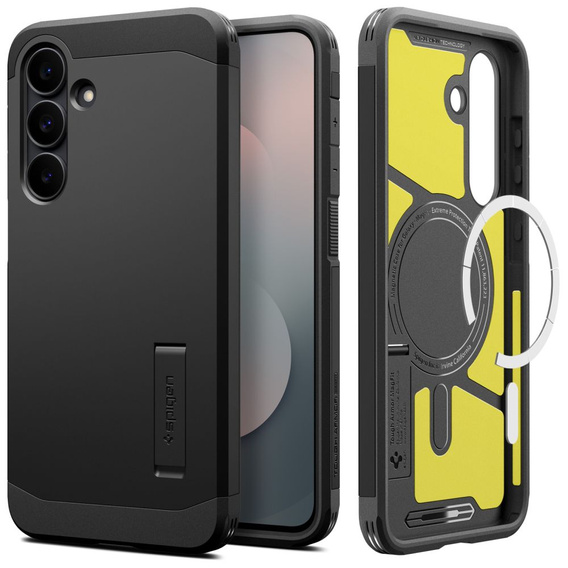 Spigen Tough Armor Mag – armoured case with MagSafe ring for Samsung Galaxy S25 FE