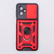 Case for Motorola Moto G54 5G, CamShield Slide, red
