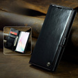 CASEME flip case for Samsung Galaxy Note 10 Plus, Waxy Textublack, black