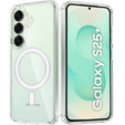 Case for Samsung Galaxy S25+ Plus, Fusion Hybrid, for MagSafe, transparent + Screen Glass