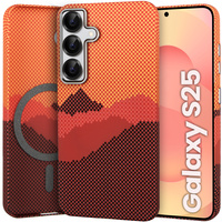 MagSafe's Samsung Galaxy S25 Case, Carbon Fiber, orange