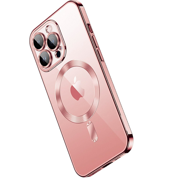 Case for iPhone 14 Plus, Electro MagSafe, pink + Screen Glass