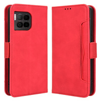 Flip case for T Phone 2 Pro 5G, Card Slot, red