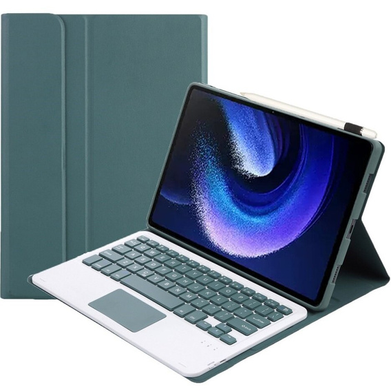 Case + keyboard Xiaomi Pad 6 / 6 Pro, Touchpad, green
