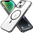 Case for iPhone 14 Plus, ERBORD Hybrid MagSafe Case, black