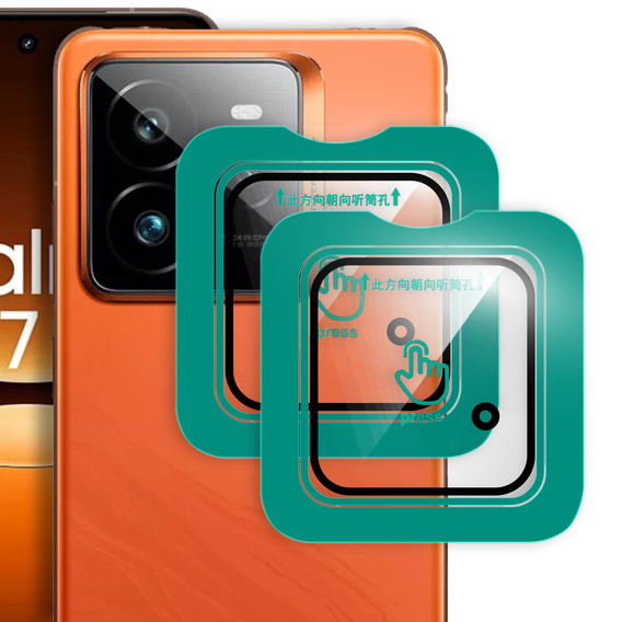 2x Tempered Camera Glass for Realme GT 7 Pro, transparent