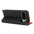 Flap case for Google Pixel 10 Pro XL, Litchi Grain leather, black