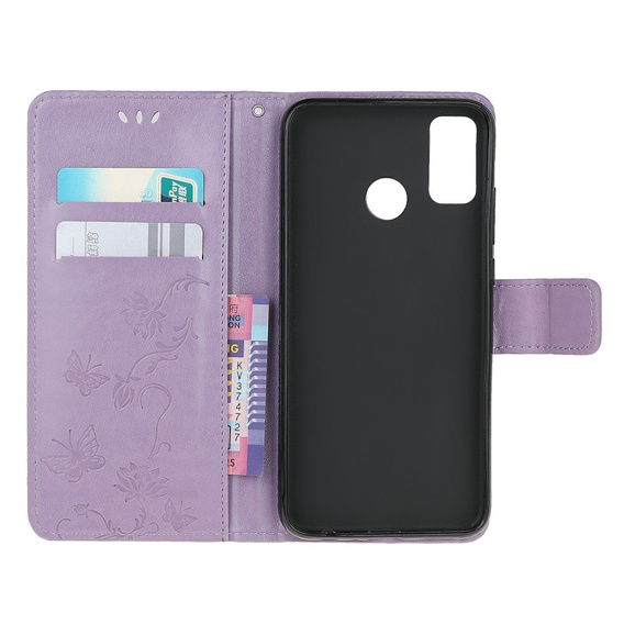 Flip case for Motorola Moto G10 / G30, Butterfly, blue