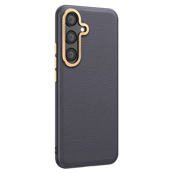 Leather case for Samsung Galaxy S25+ Plus, leather hybrid, black